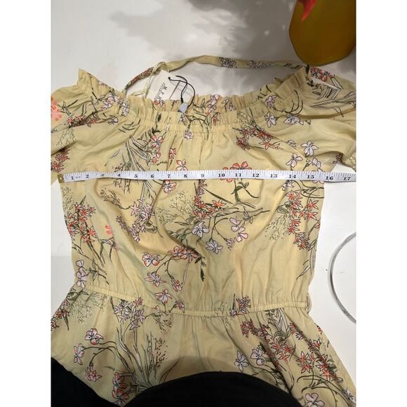 Women's‎ MPH Collection Dress, Yellow Floral, Size M - Picture 5 of 7